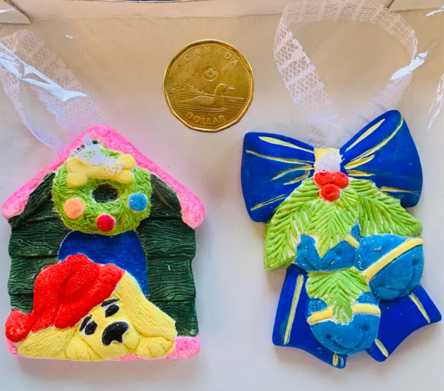 NEW Christmas Ornaments hand-painted w/ FREE gift image indicator(8)