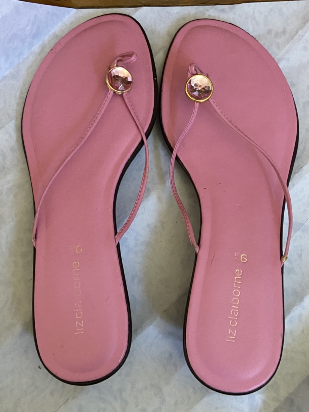 Liz Claiborne Pink Wedge Sandals - Size 9.5M