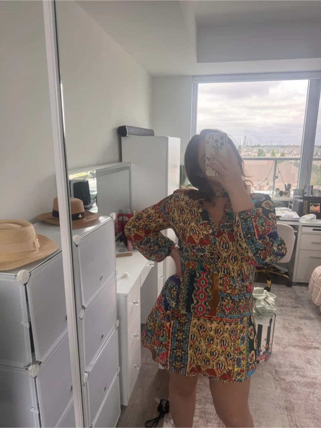 Patterned Mini Dress thumbnail