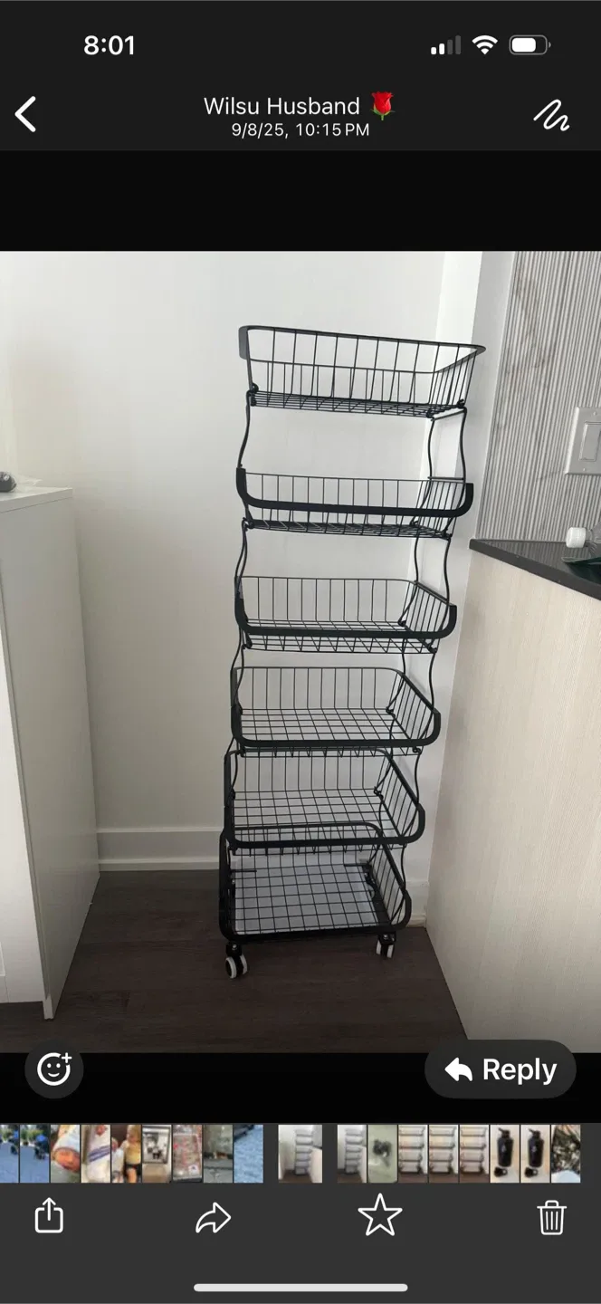 Mchoter 6-Tier Fruit & Vegetable Storage Cart thumbnail