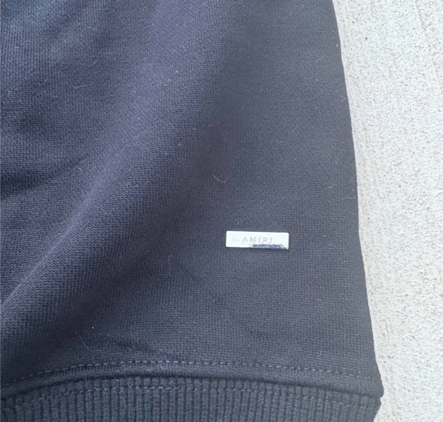 Amiri Black Staggered Logo Hoodie – All Sizes image indicator(5)