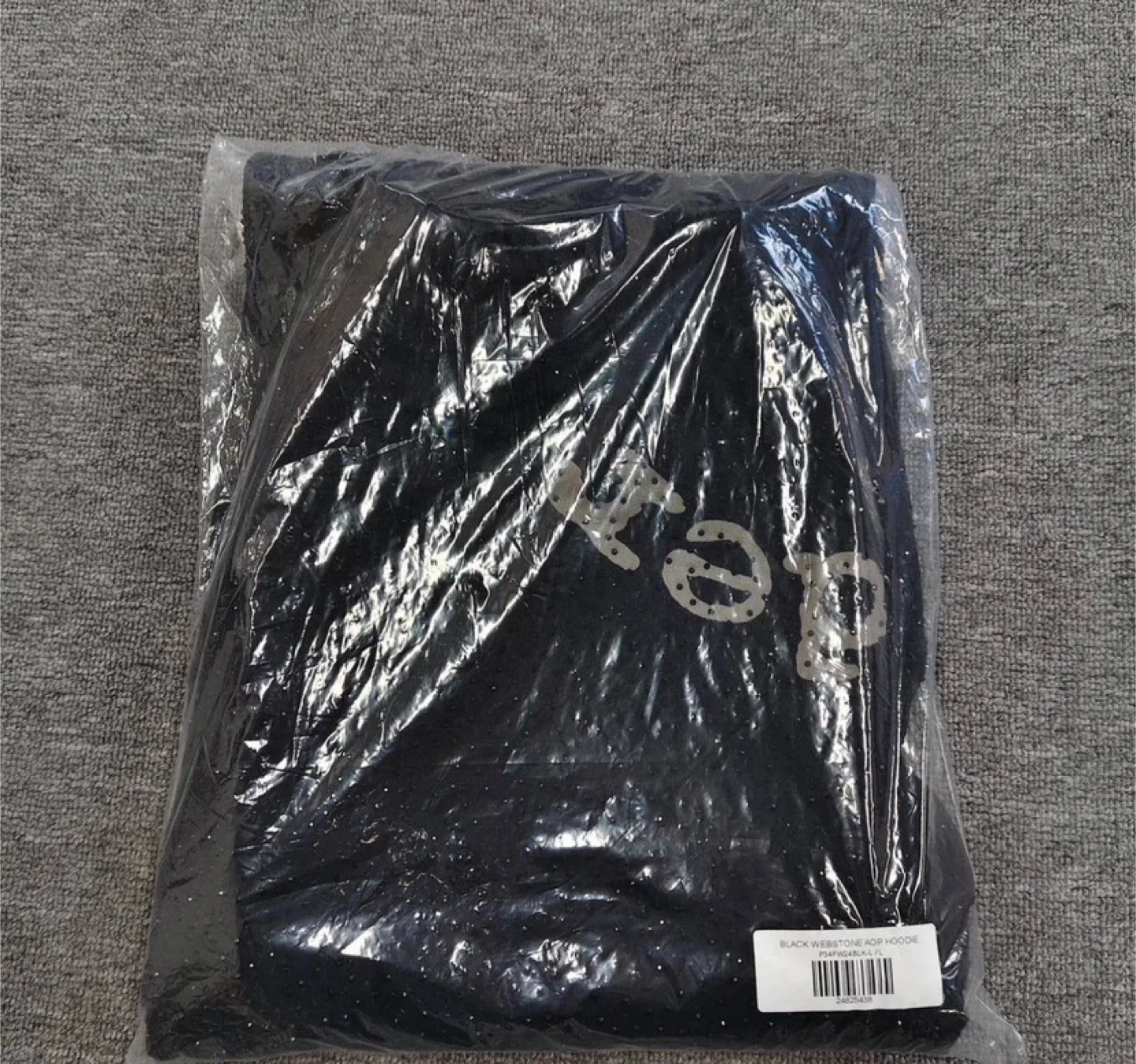 Sp5der VVS Black Rhinestone Logo Sweatpants – All Sizes image indicator(4)