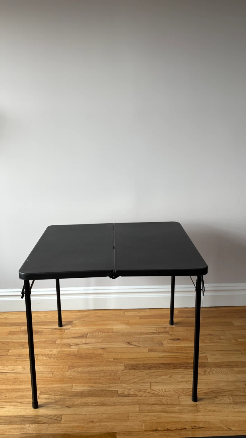 Black Folding Table
