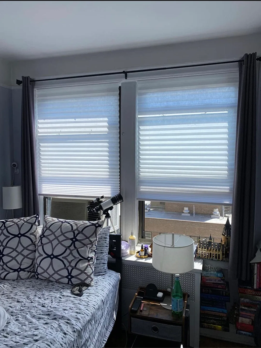 Window shades cordless easy lift 2 pcs image indicator(2)