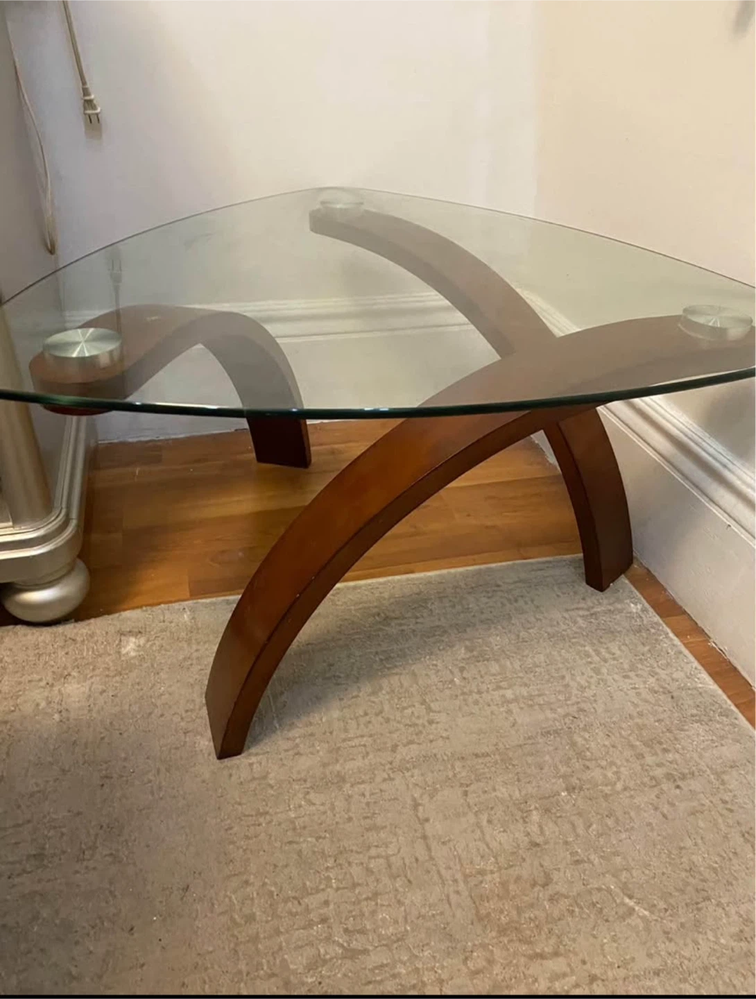 Glass Triangle Coffee Table