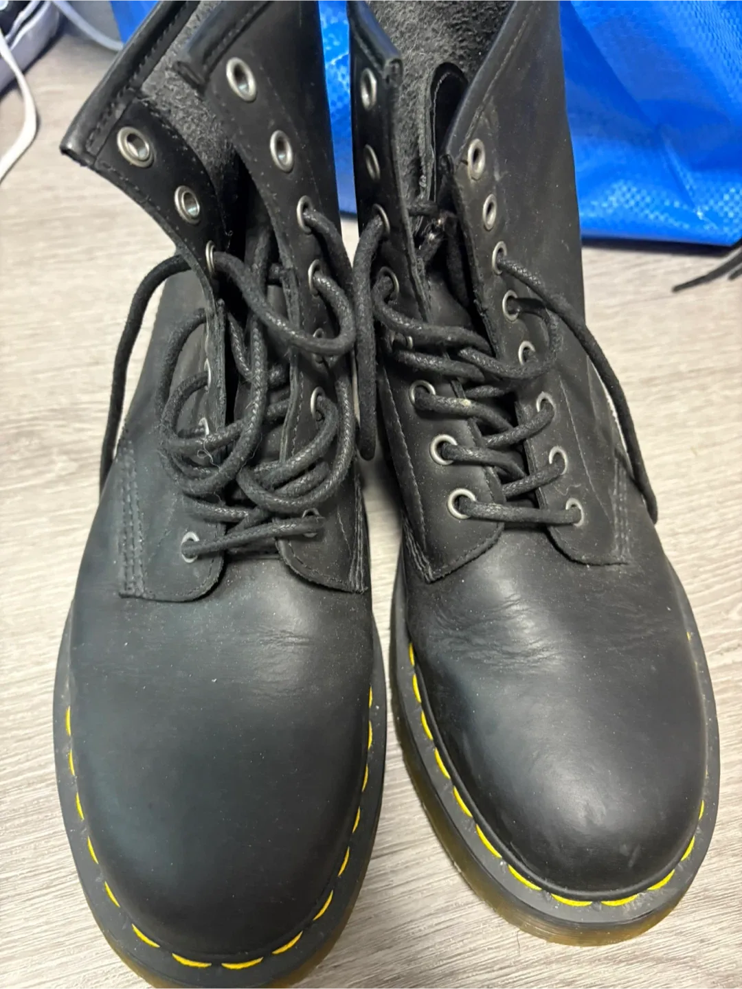 Dr. Martens Black Leather Boots thumbnail