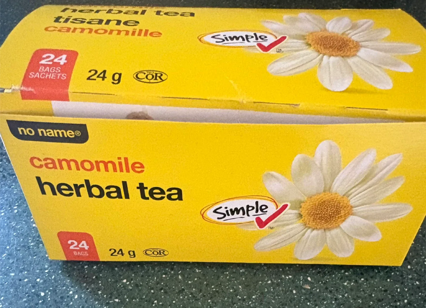 Camomile herbal tea (1 bag used, 23 bags left)(FREE) thumbnail