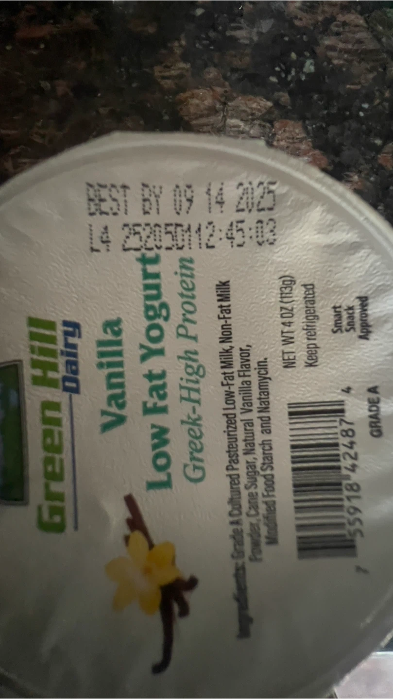Free  FREE FREE Green Hill Dairy Vanilla Low Fat Yogurt - photo 2