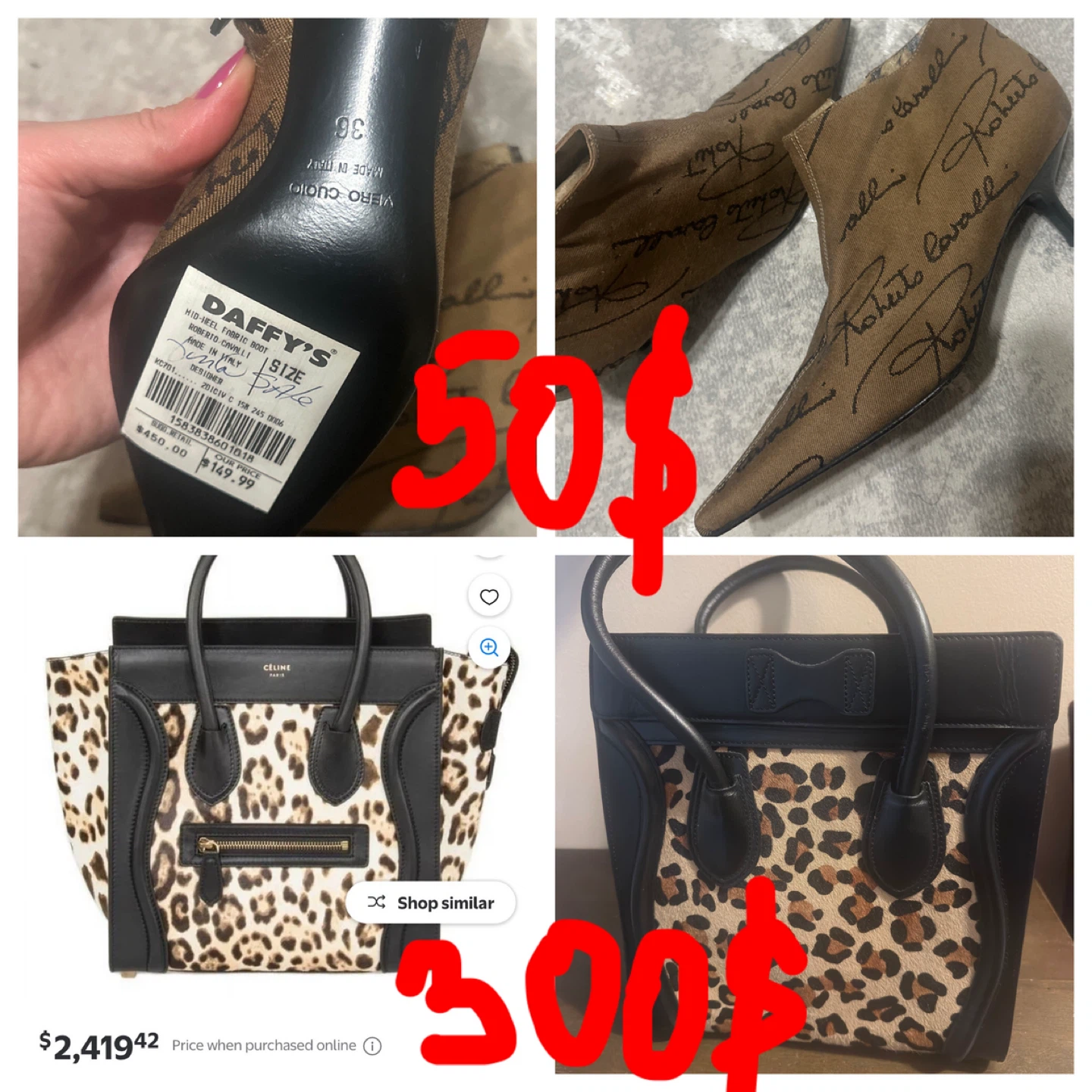 Roberto Cavalli Heels, Celine Bag, Dresses, Polo Set - photo 3