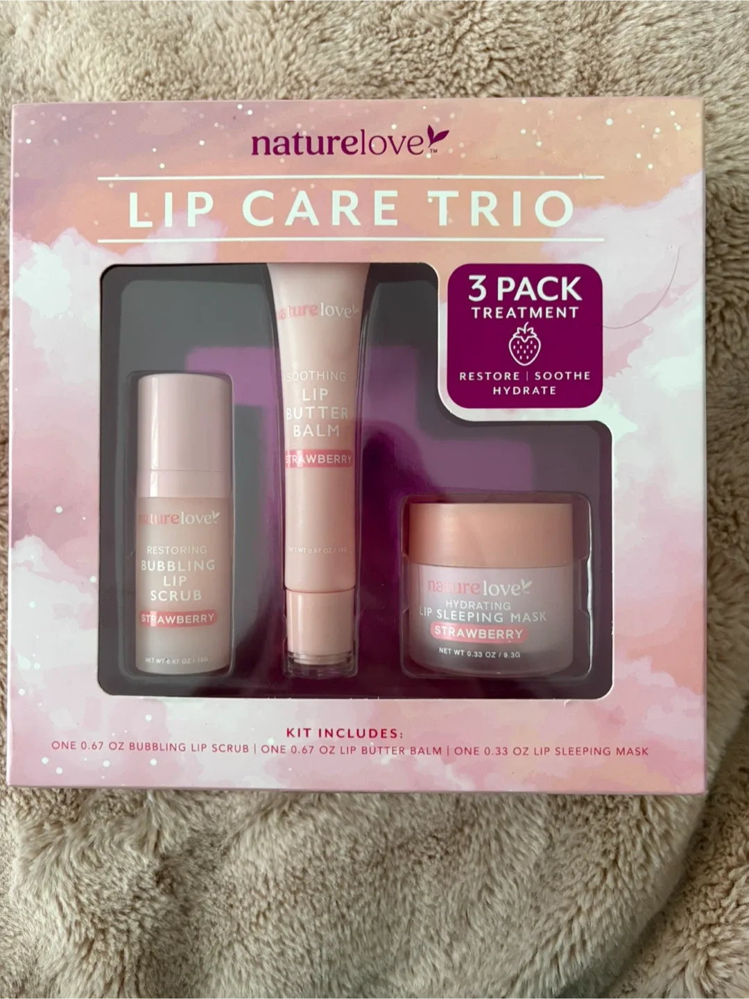 Naturelove lip care trio (New)(Giving away for FREE) thumbnail
