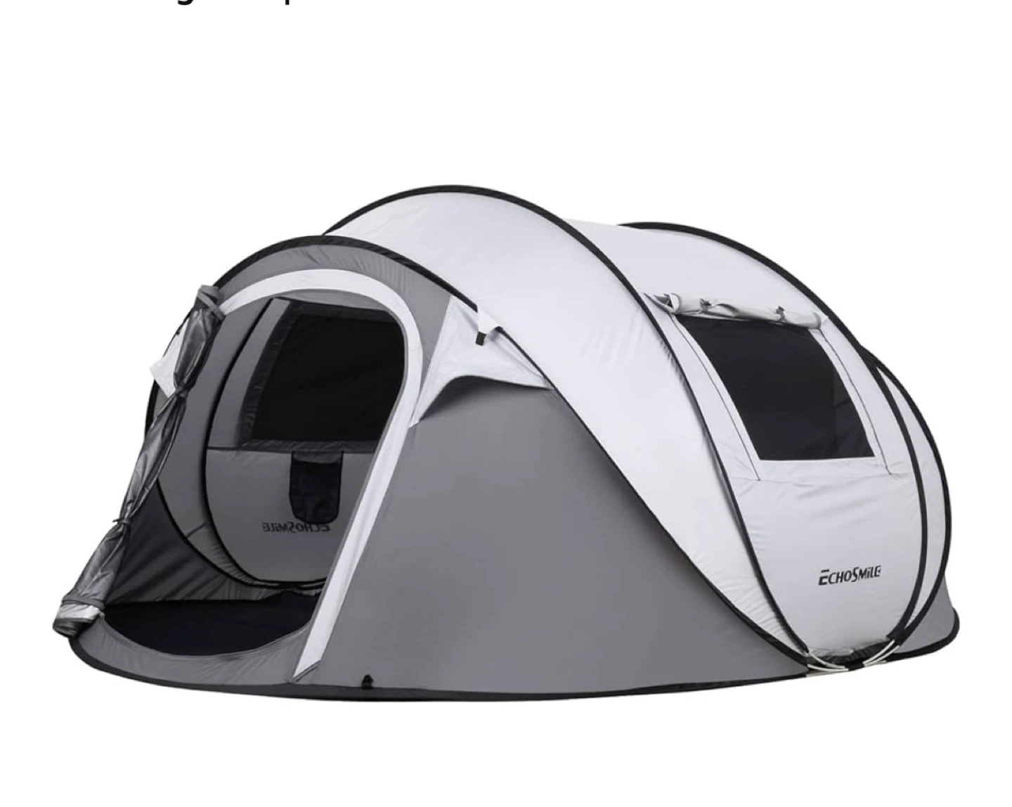 Echosmile 4-6 Person Pop Up Tent - Grey/White