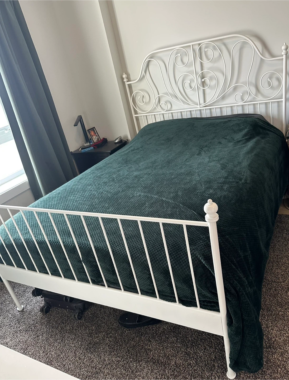 White Metal Bed Frame