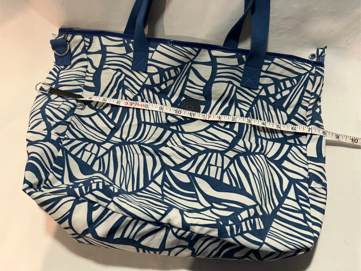 Kipling Tote Bag - Blue & White Pattern image indicator(2)