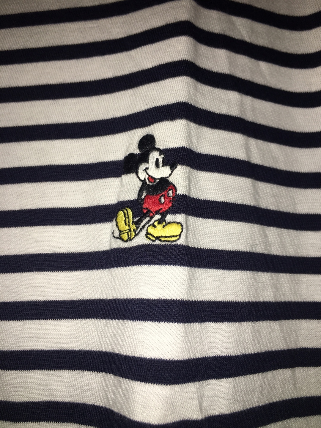 UNIQLO Disney Mickey Mouse Striped Tee - Size S