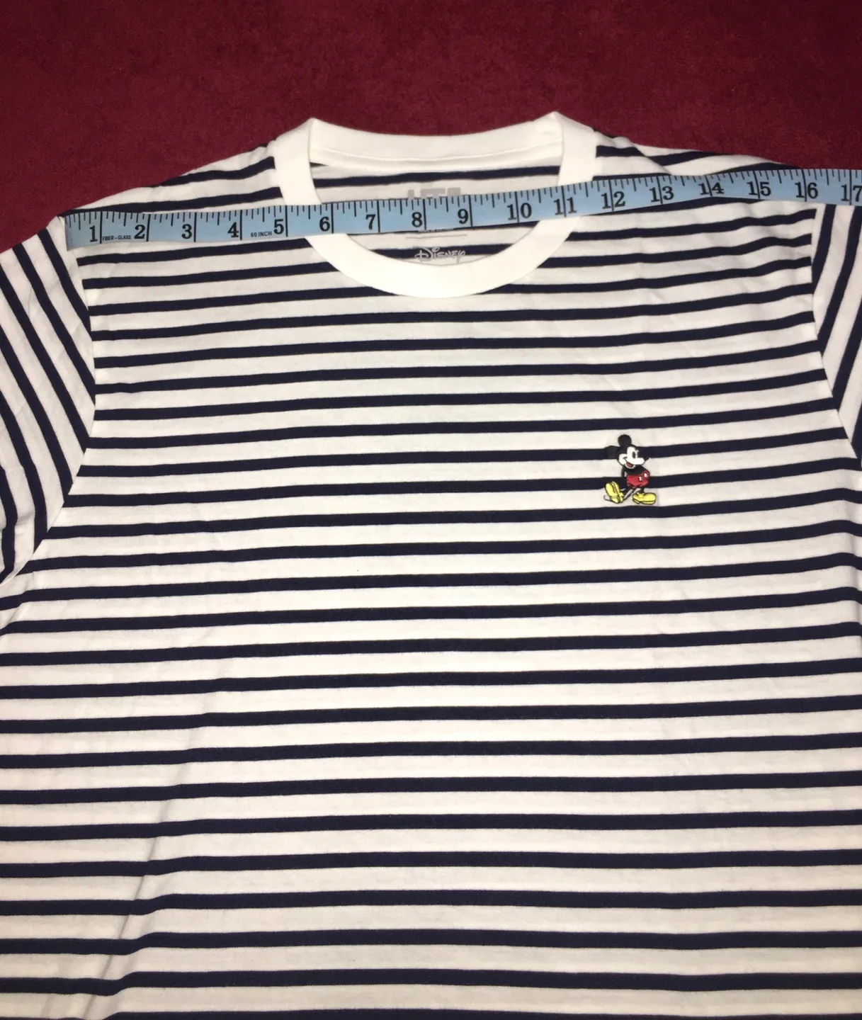 UNIQLO Disney Mickey Mouse Striped Tee - Size S image indicator(4)