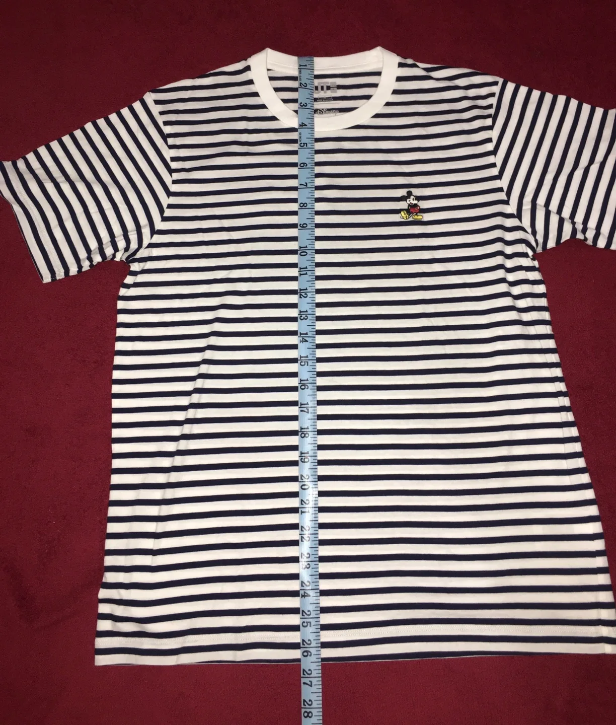 UNIQLO Disney Mickey Mouse Striped Tee - Size S image indicator(5)