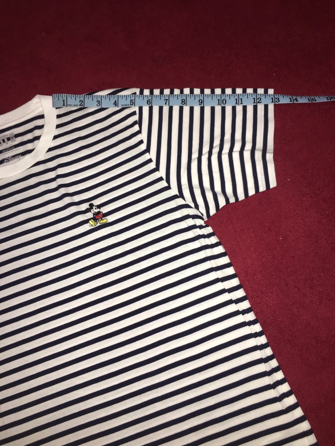 UNIQLO Disney Mickey Mouse Striped Tee - Size S image indicator(7)