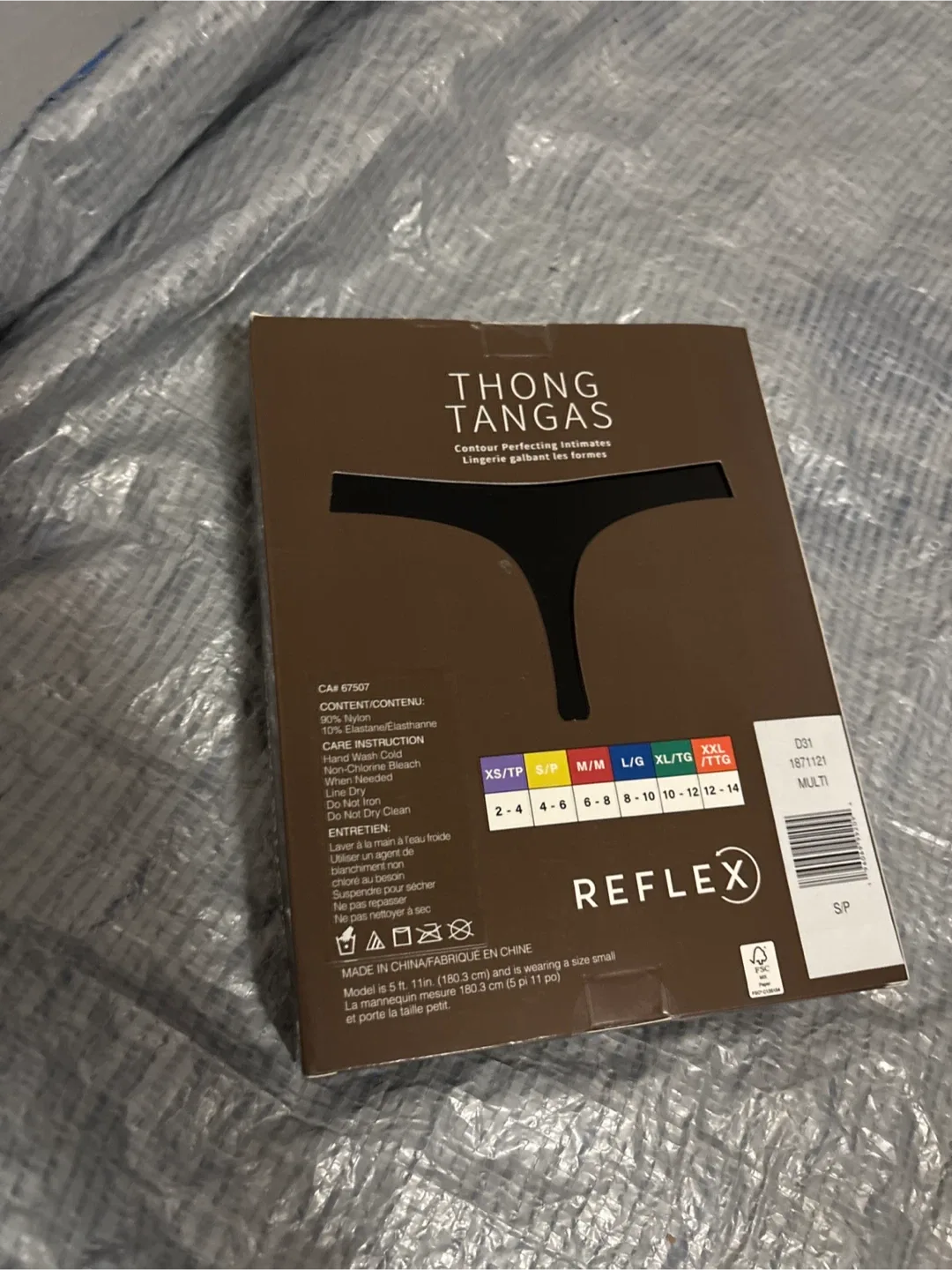 Reflex Thong Tangas - 6 Pack - Size S/P image indicator(2)