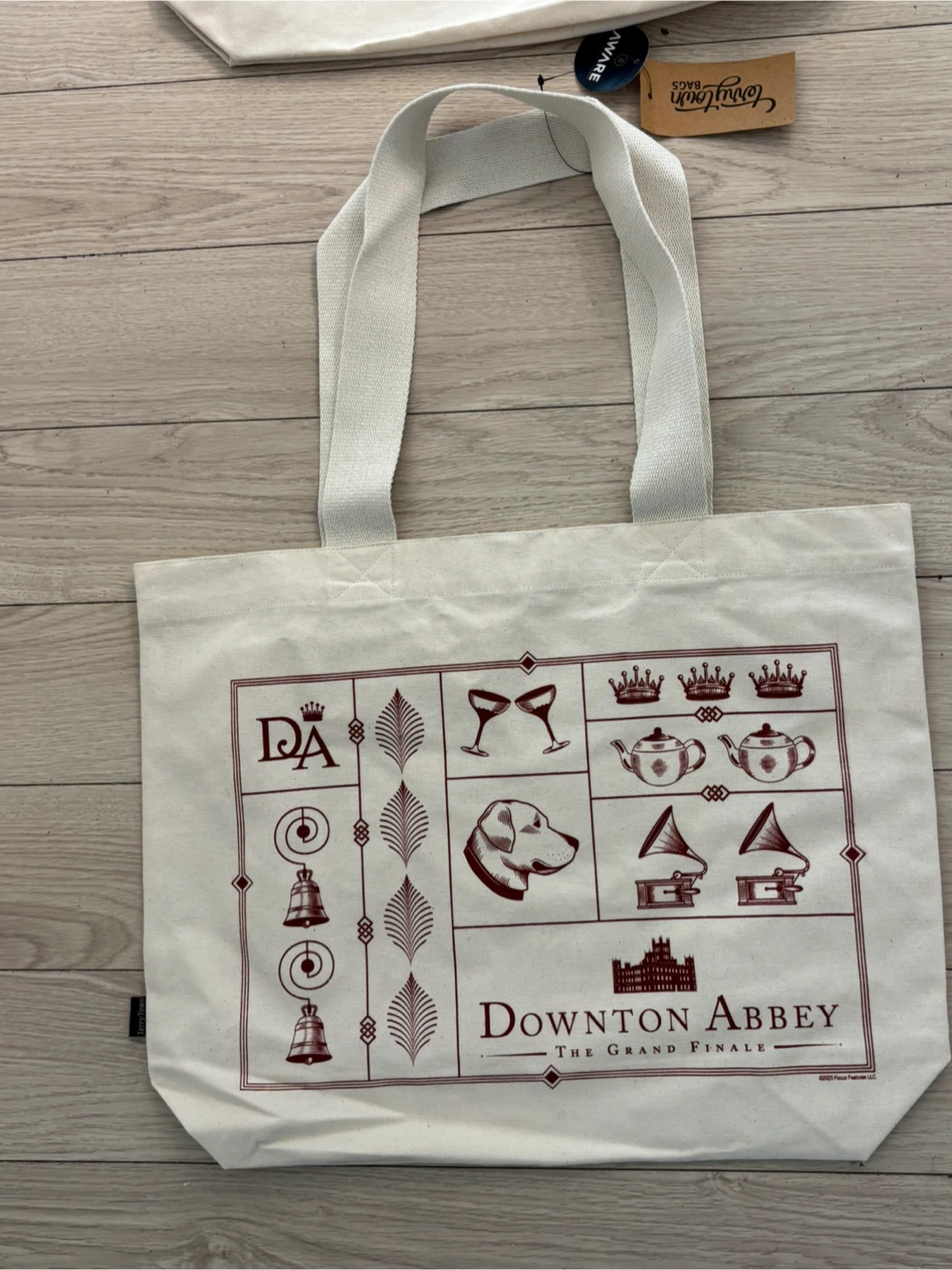 Downton Abbey Grand Final Canvas Tote Bag Set - New with Tags! - photo 2