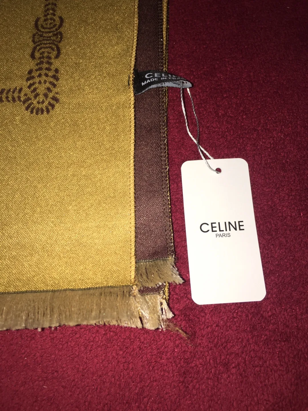 Celine Paris Brown & Gold Scarf image indicator(2)