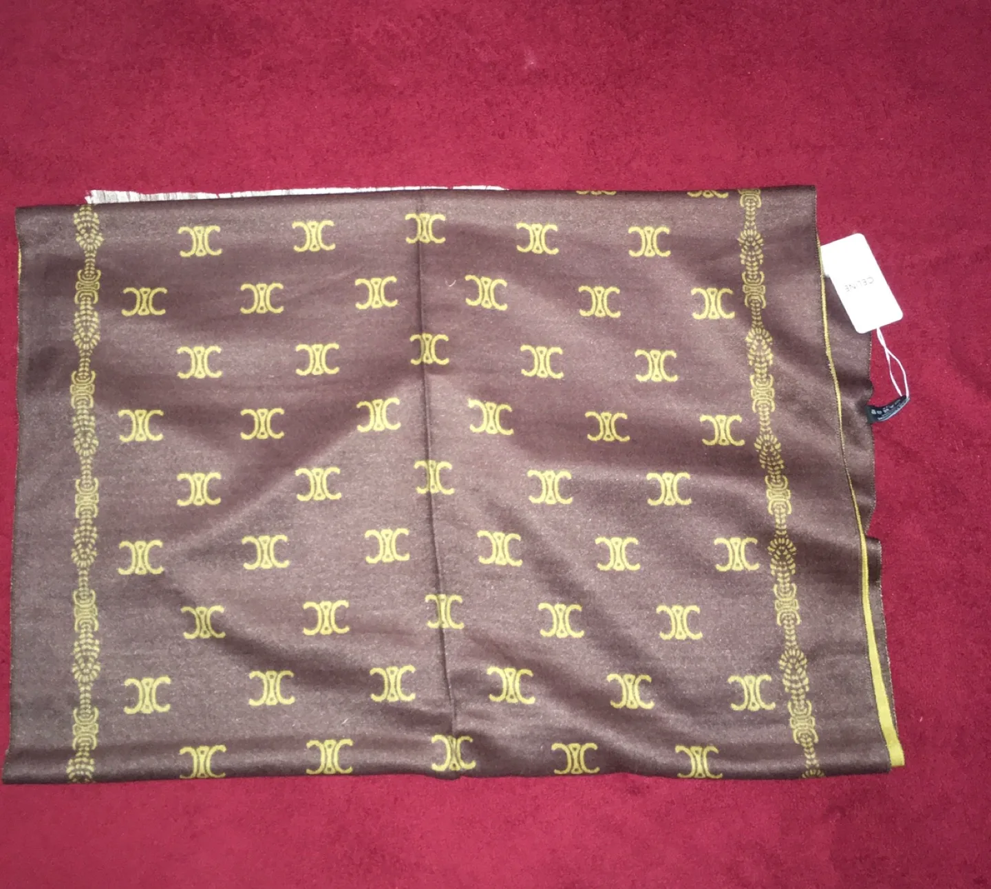 Celine Paris Brown & Gold Scarf image indicator(4)