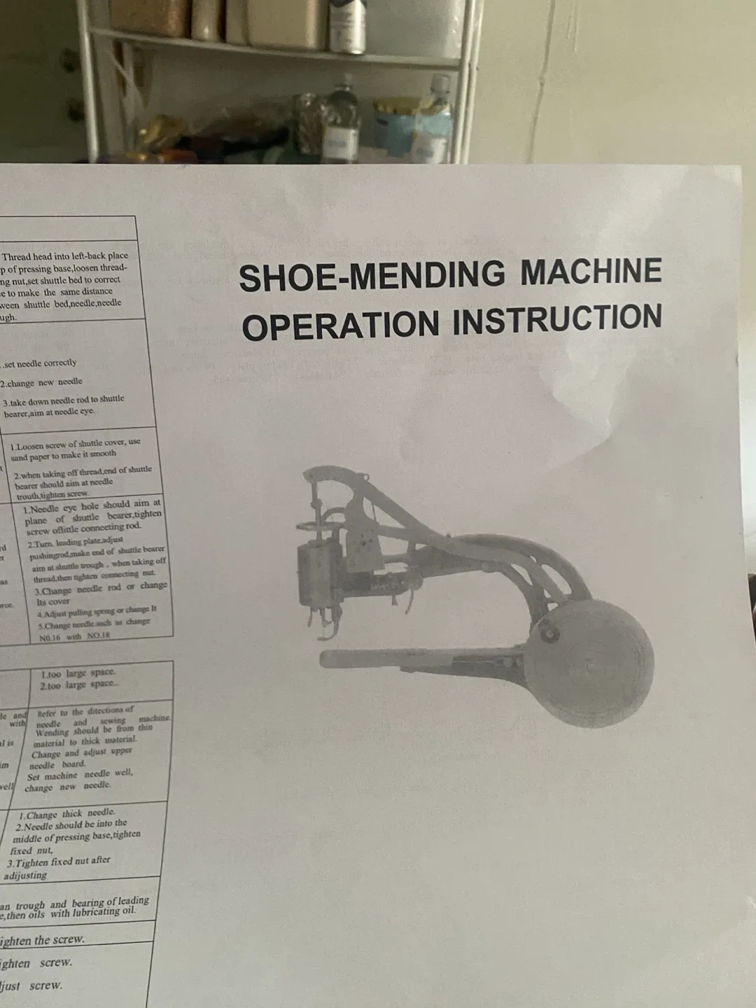Shoe Cobbler/Repair Machine - Manual Leather Sewing image indicator(4)