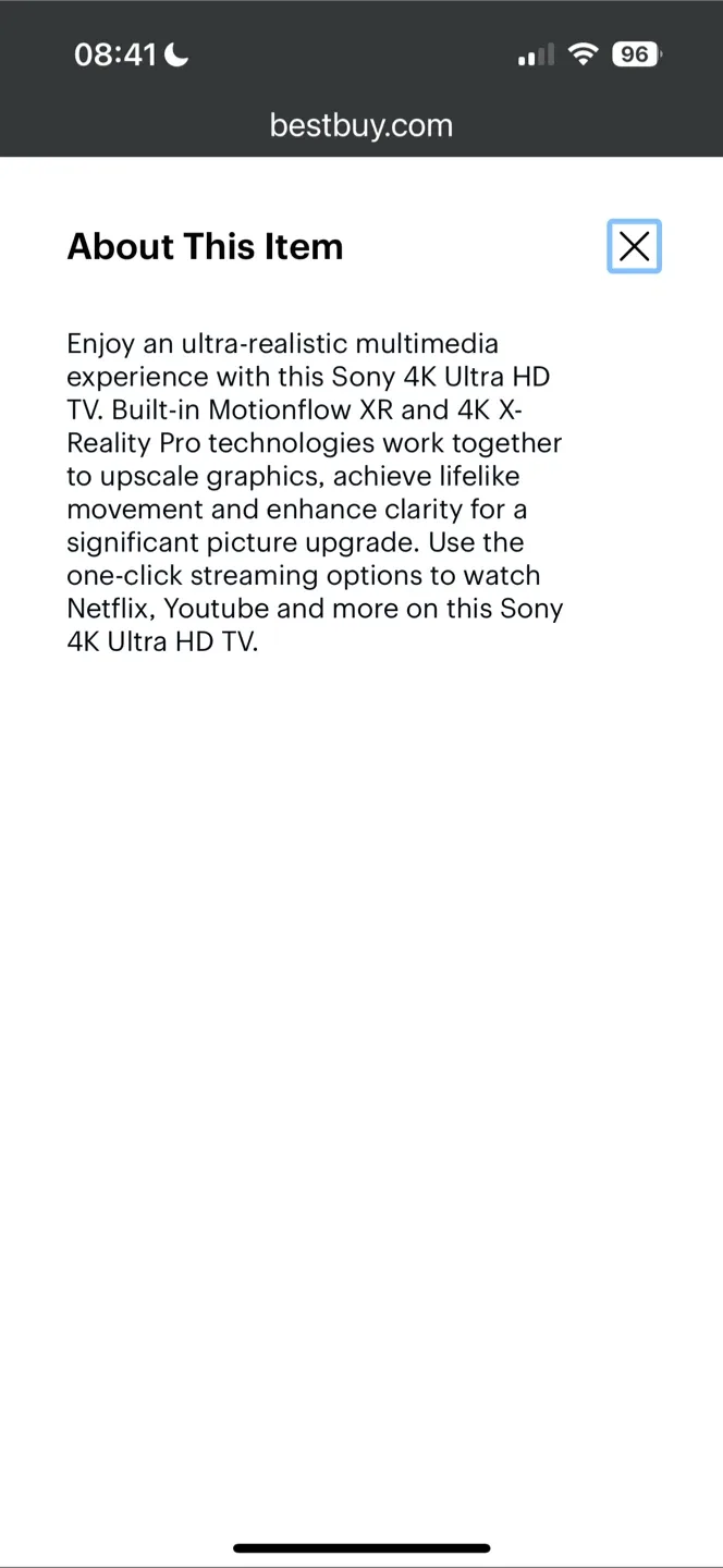 Sony 49” LED - X720E Series - 2160p - Smart - 4K UHD TV with HDR image indicator(7)