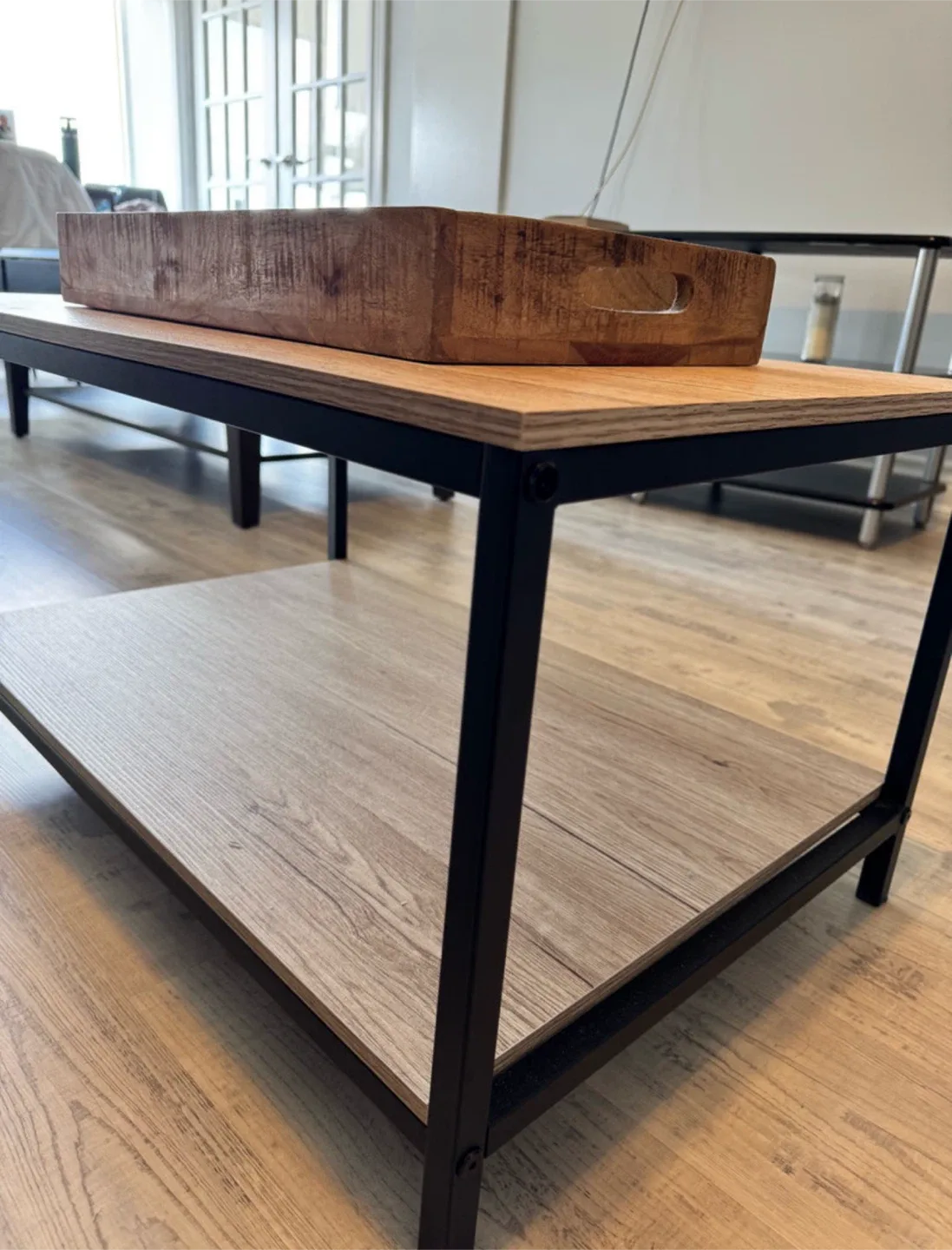 Coffee Table with Wooden Tray image indicator(3)