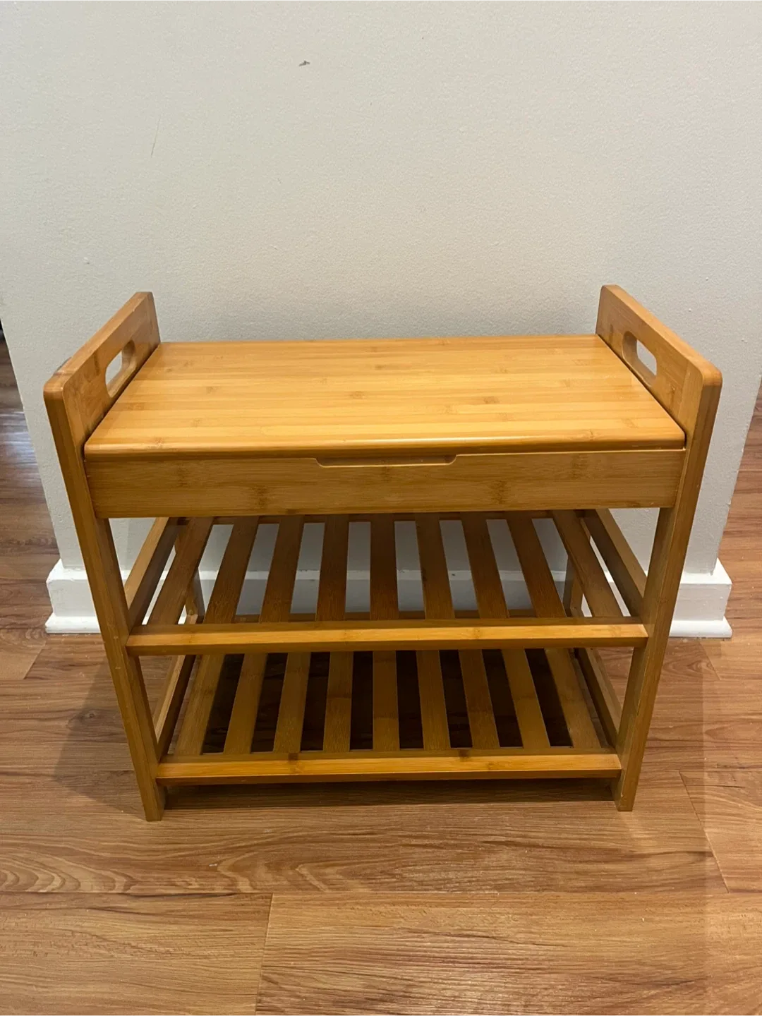 Bamboo Shoe Rack Bench thumbnail