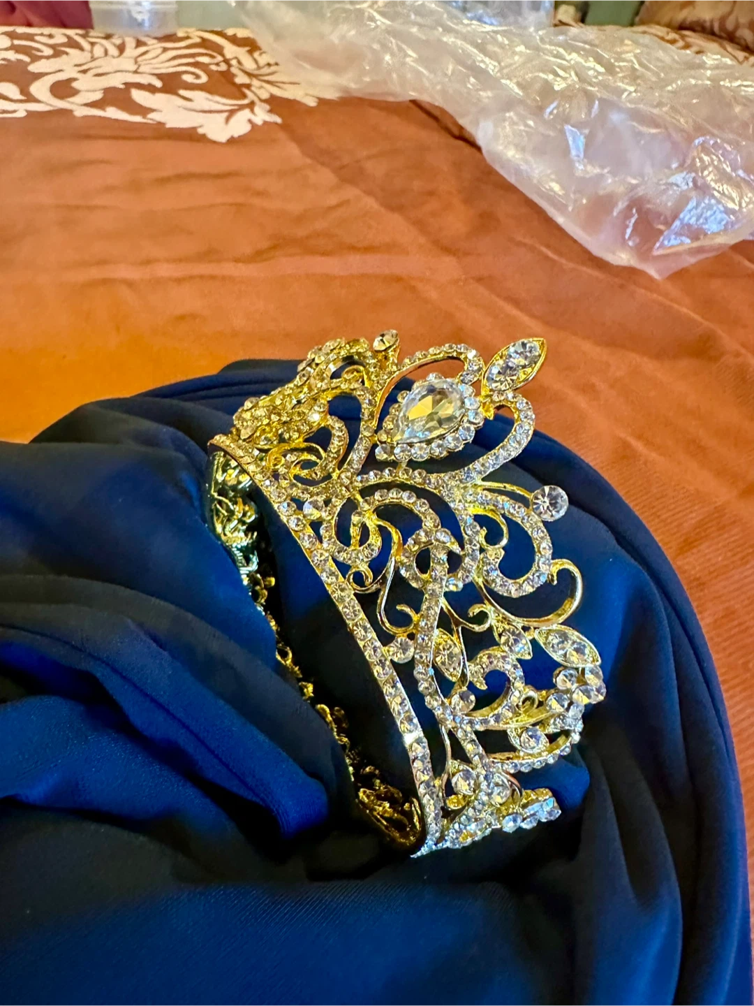 Gold Rhinestone Crown