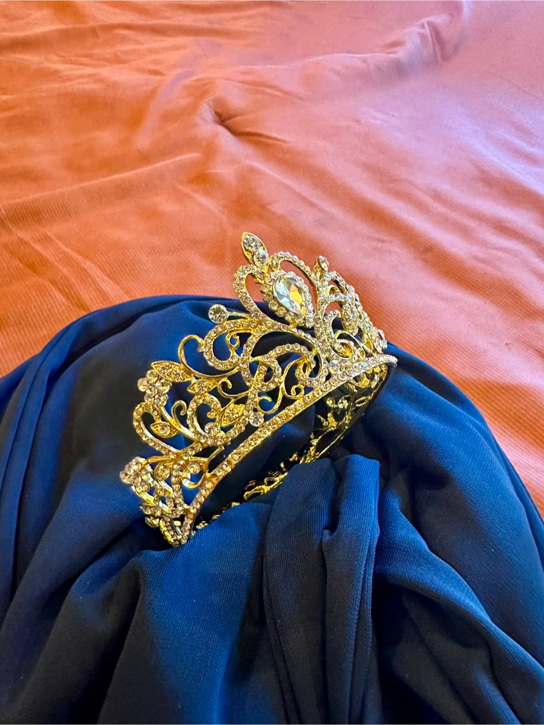 Gold Rhinestone Crown - photo 3