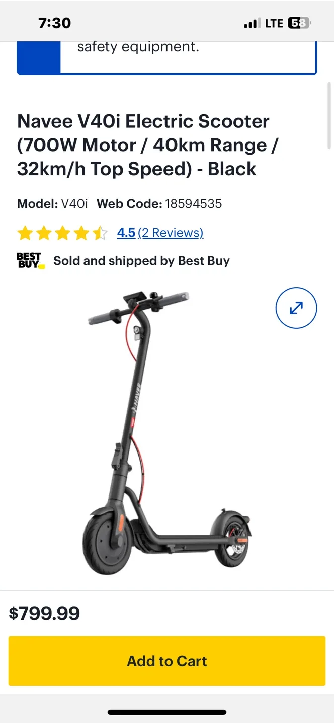 NAVEE v40 - i Electric Scooter image indicator(8)