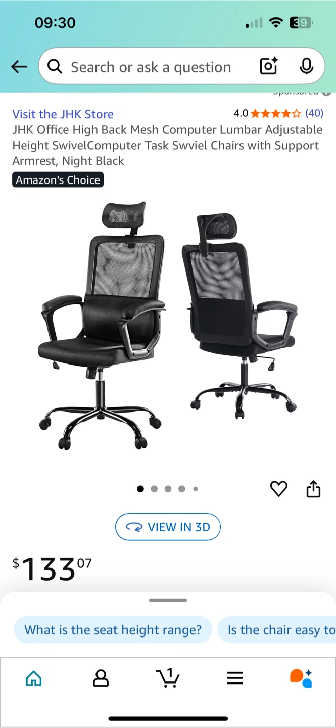 JHK Office High Back Mesh Computer Chair - photo 3