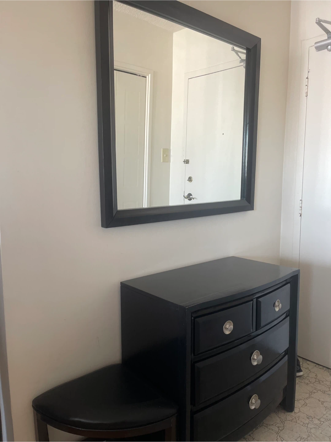 Black Dresser with Mirror - photo 2