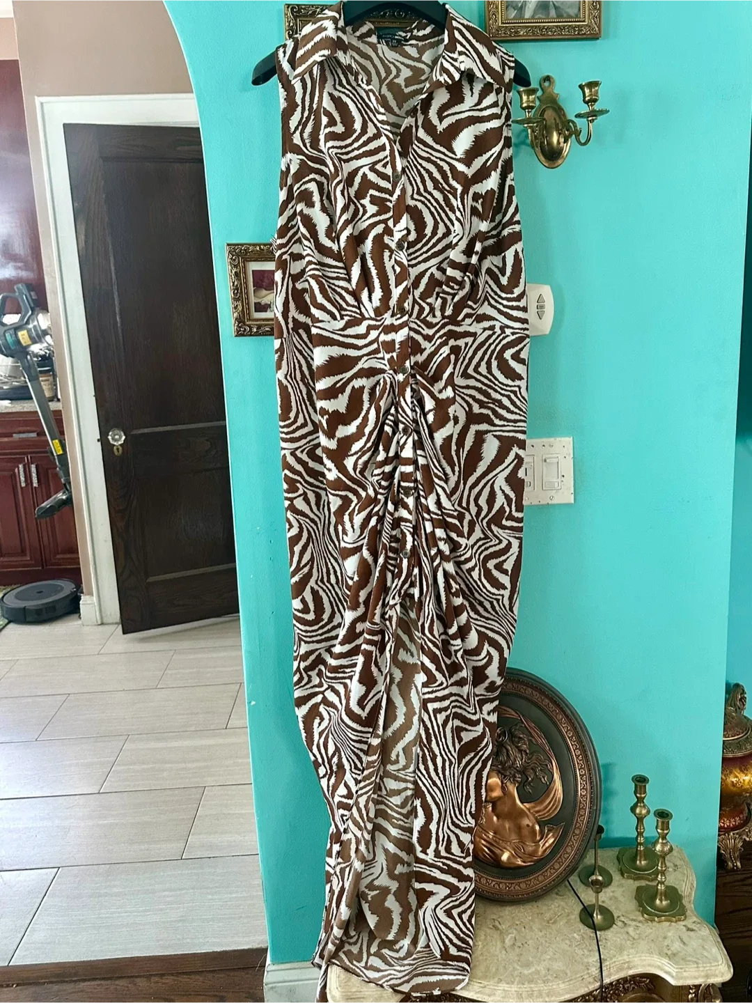 Fashion Nova Zebra Print Dress - 2X thumbnail