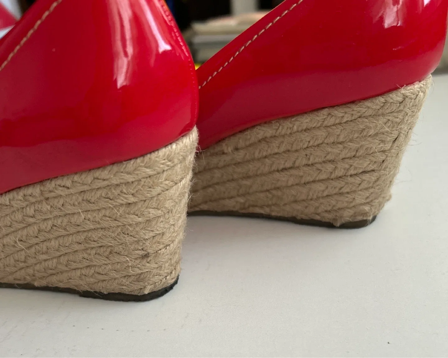 Jessica Red Espadrille Wedge Heels - Used image indicator(3)