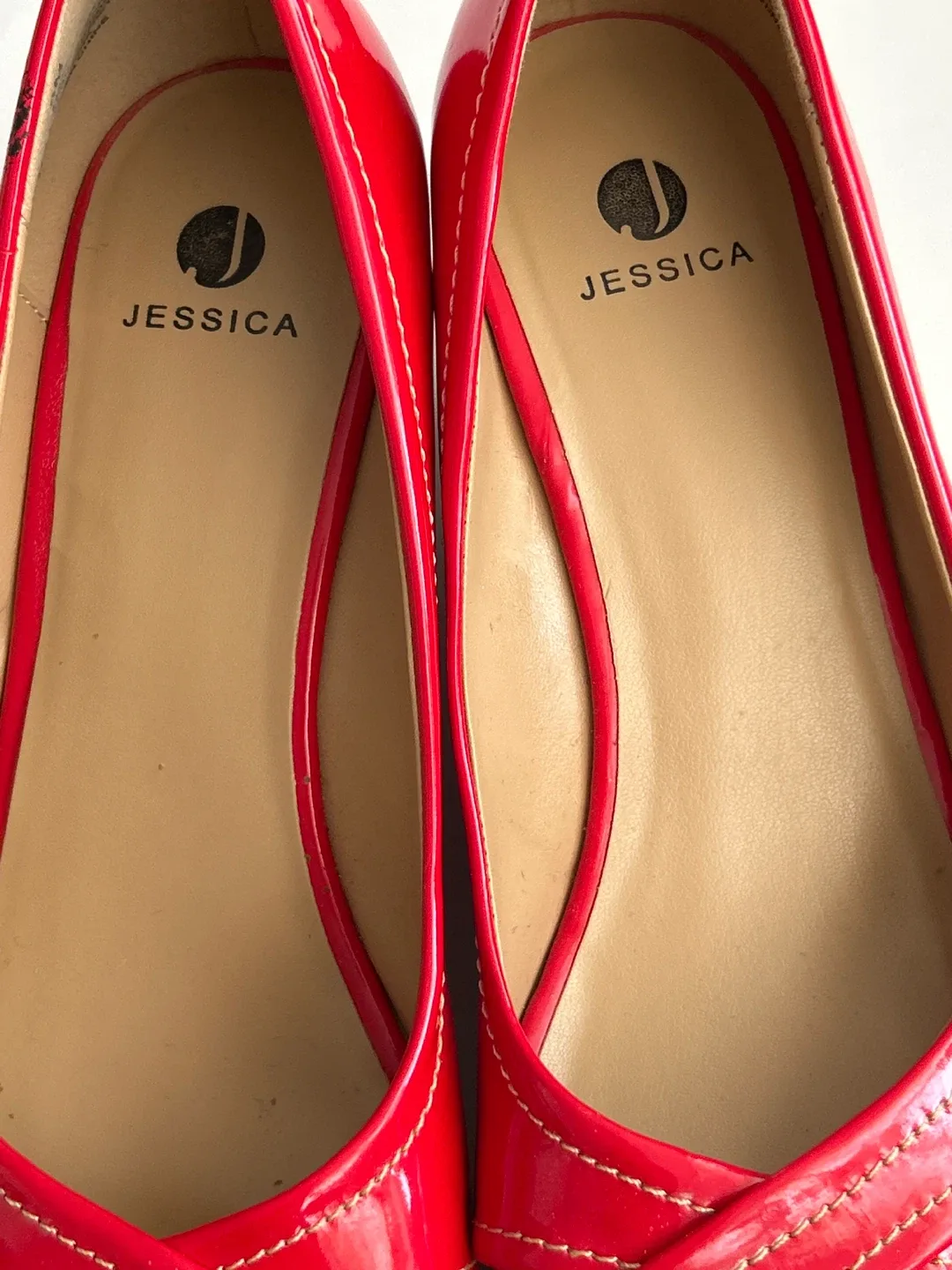 Jessica Red Espadrille Wedge Heels - Used image indicator(6)