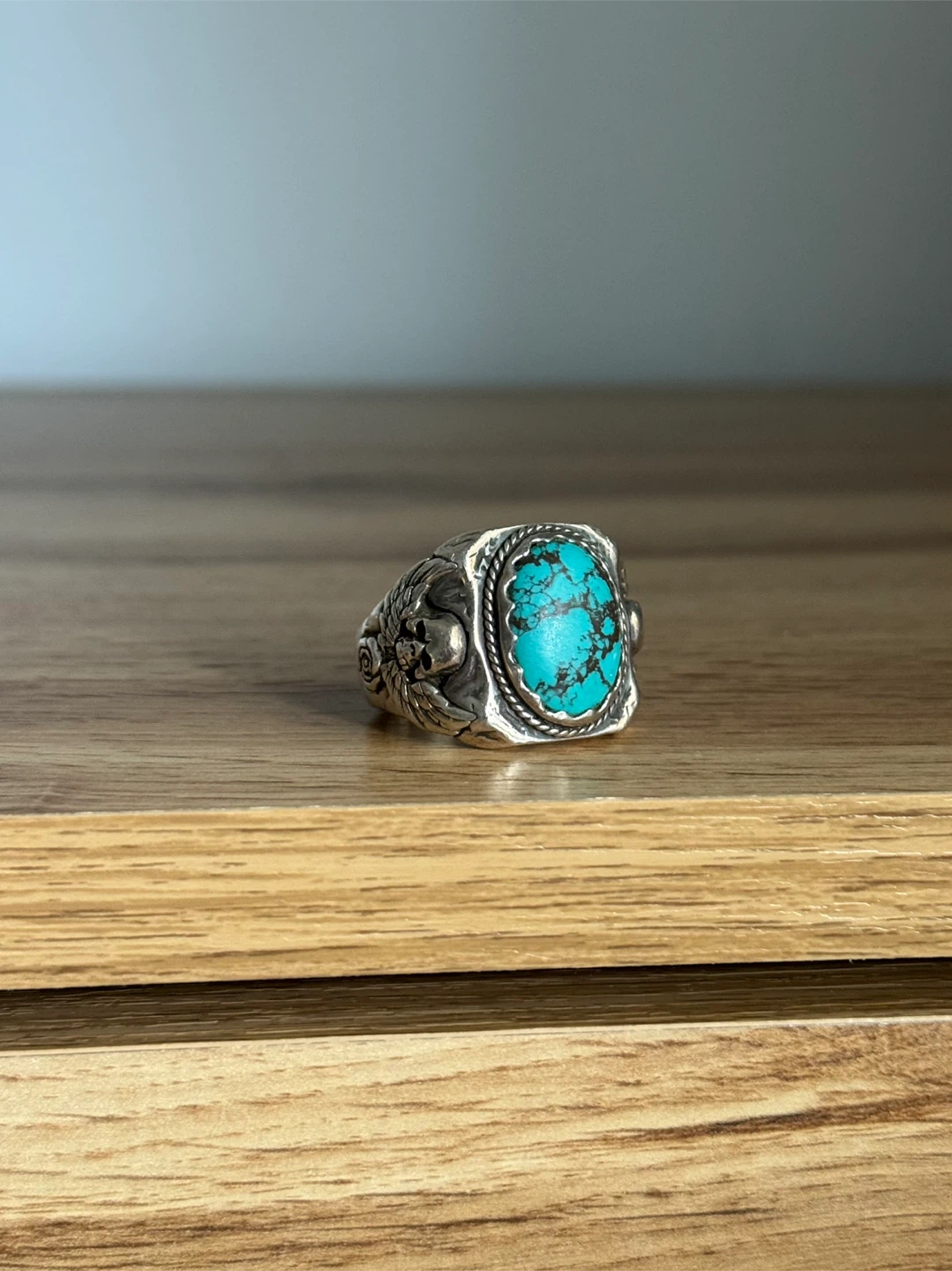 Clocks and Colours RING   SPECTRE X TURQUOISE SIZE 13
