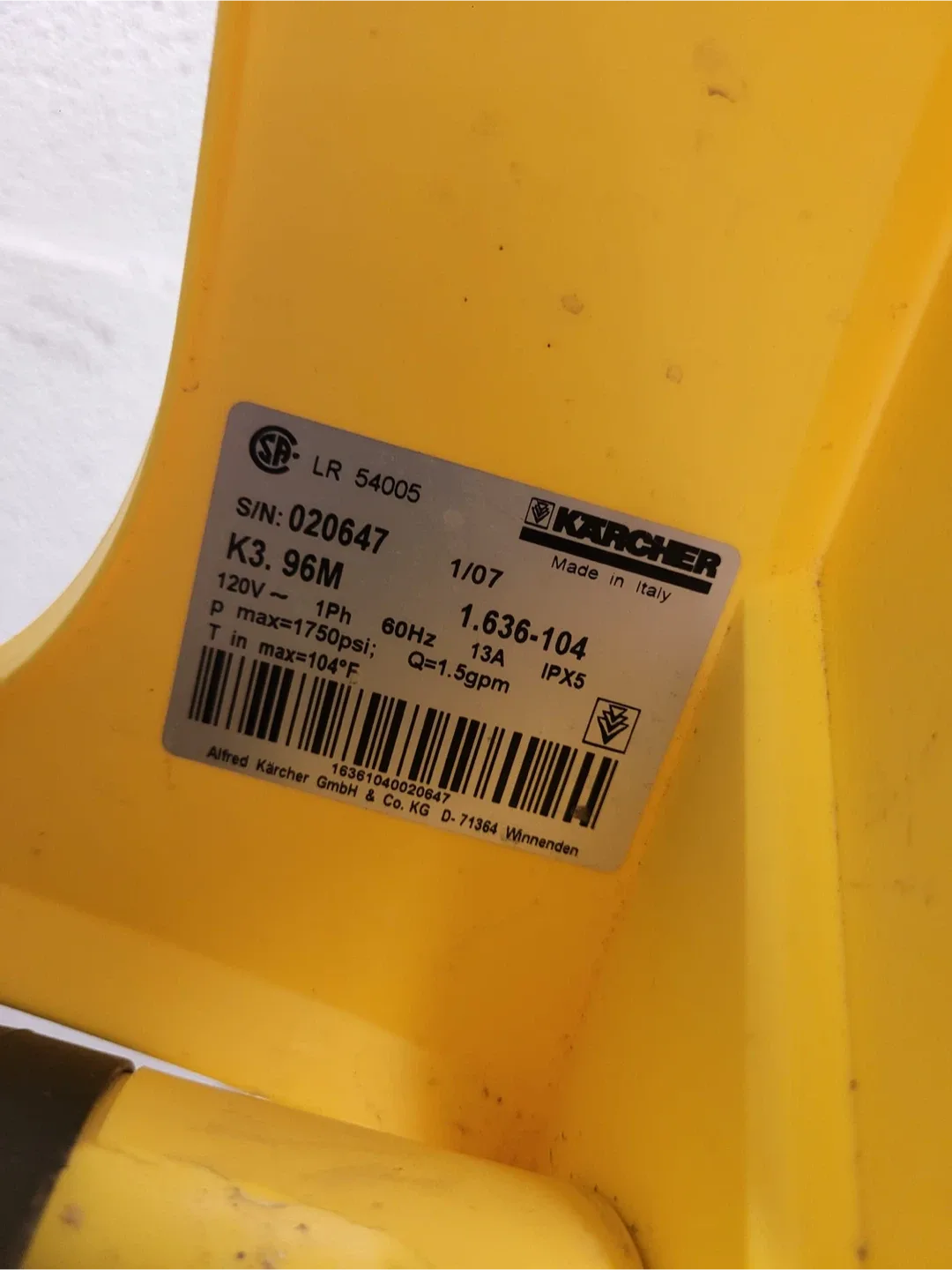 Karcher K3.96M Pressure Washer image indicator(5)