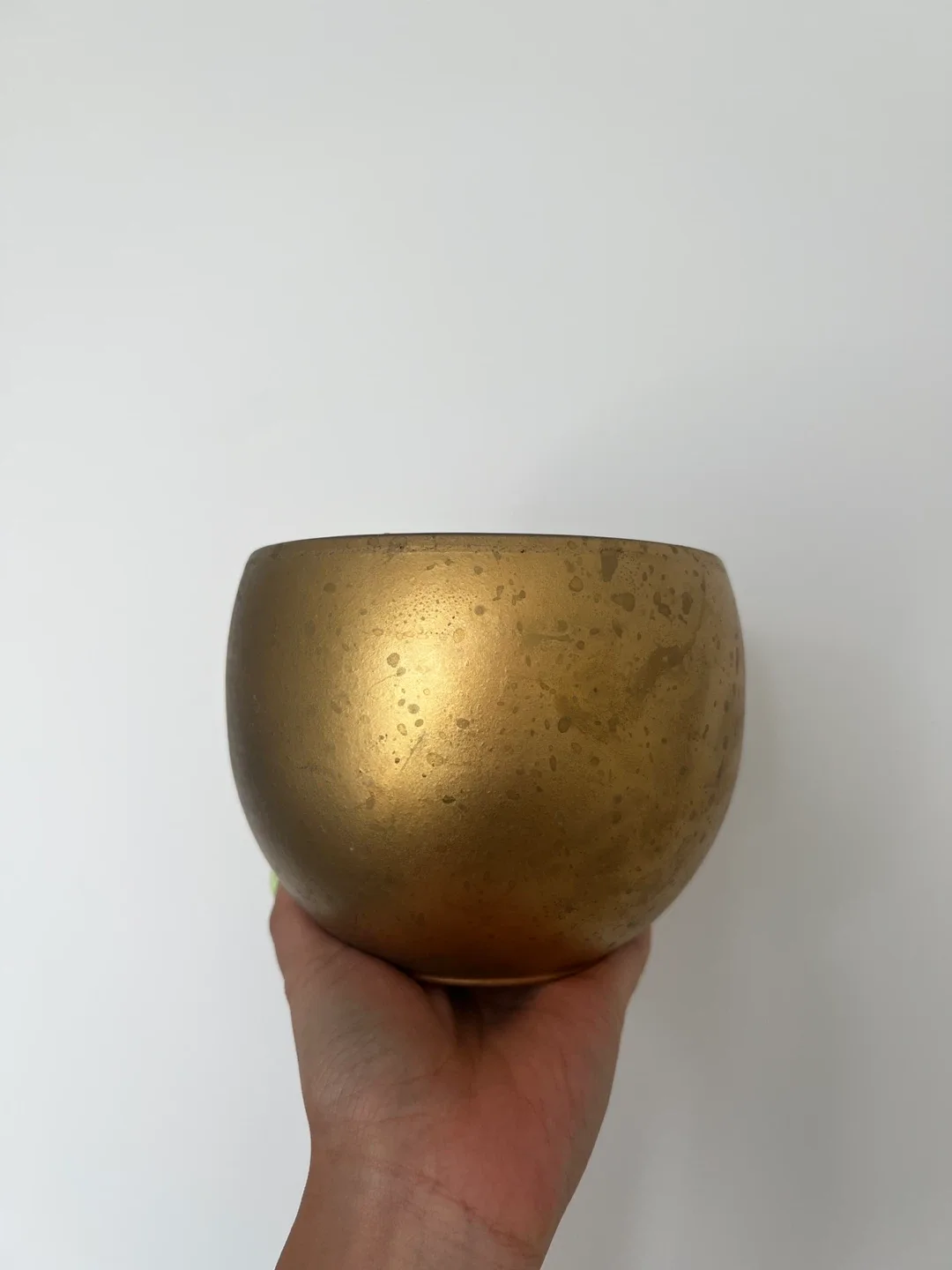 Gold Luna Sphere Basalt Teracotta Pot thumbnail
