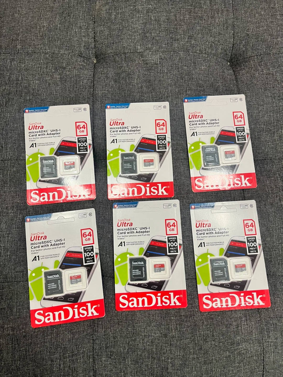 SanDisk Ultra 64GB MicroSD Card with Adapter - New thumbnail