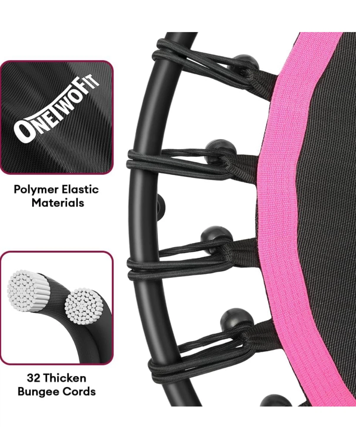 ONETWOFIT 42" Fitness Rebounder Trampoline - photo 3