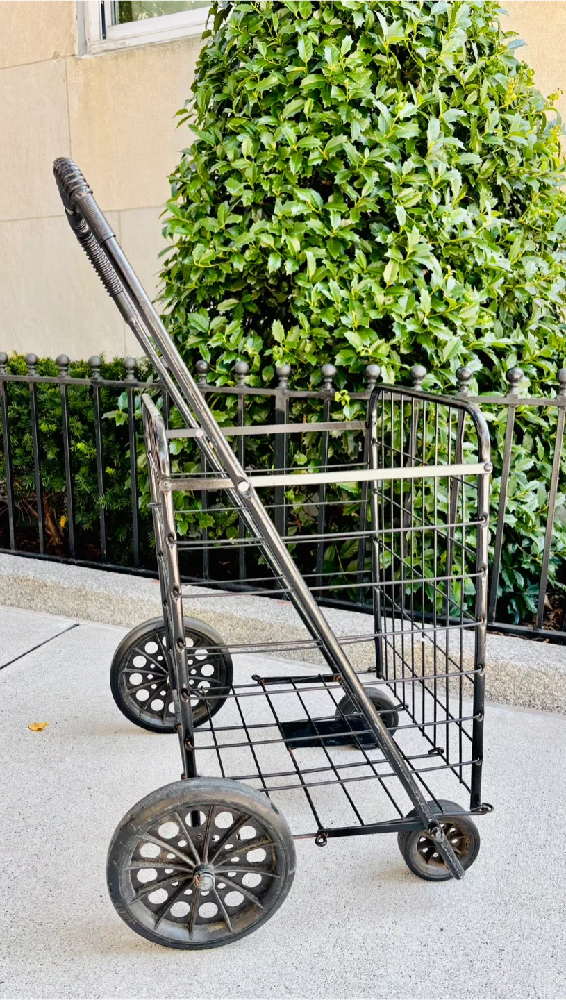 Folding Shopping Cart - Black thumbnail