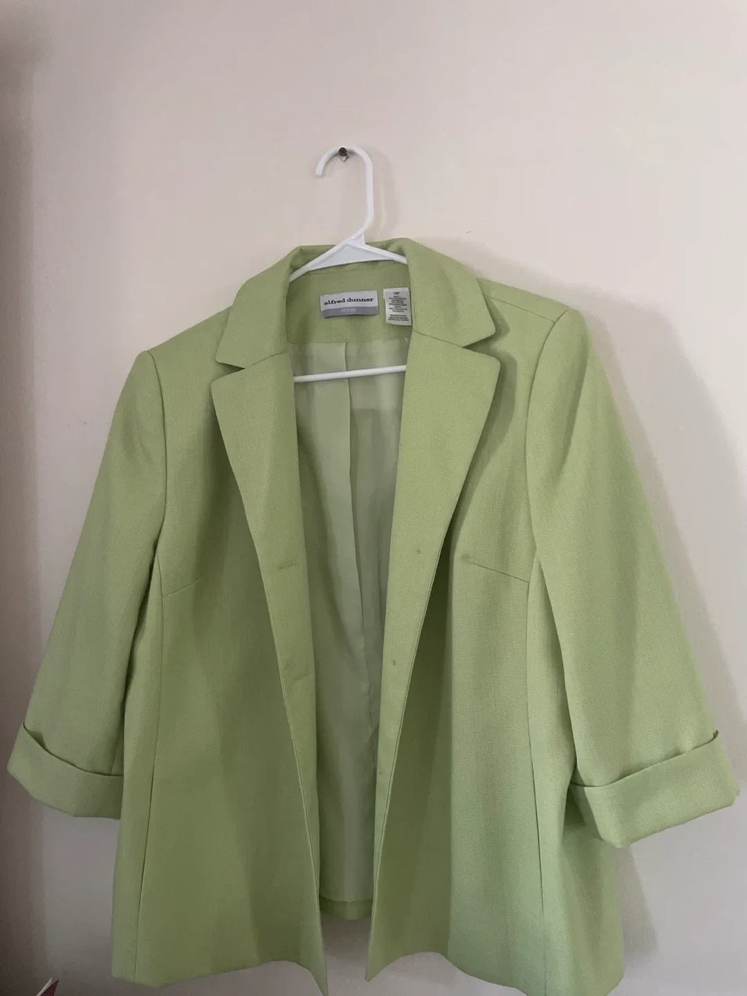 Alfred Dunner Petite Blazer - Size 16P, Green