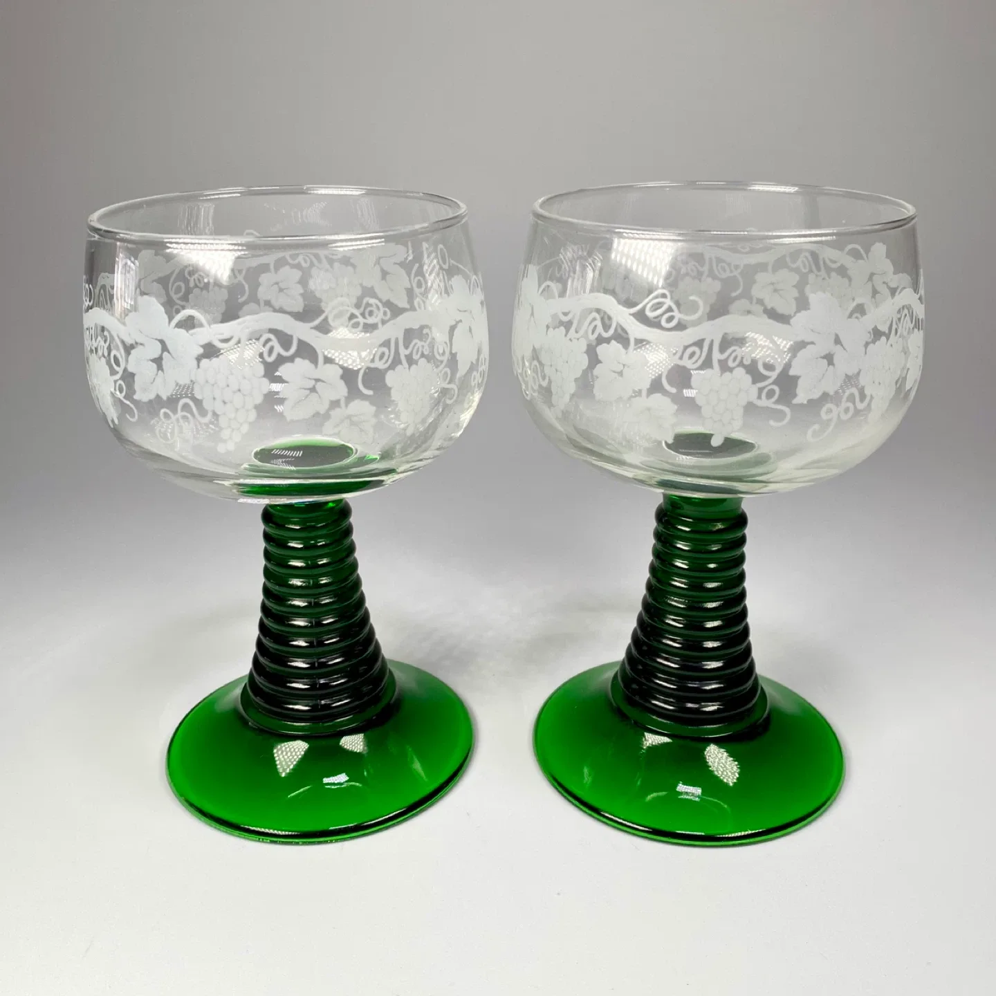 Pair of Vintage Luminarc Wine Glasses thumbnail