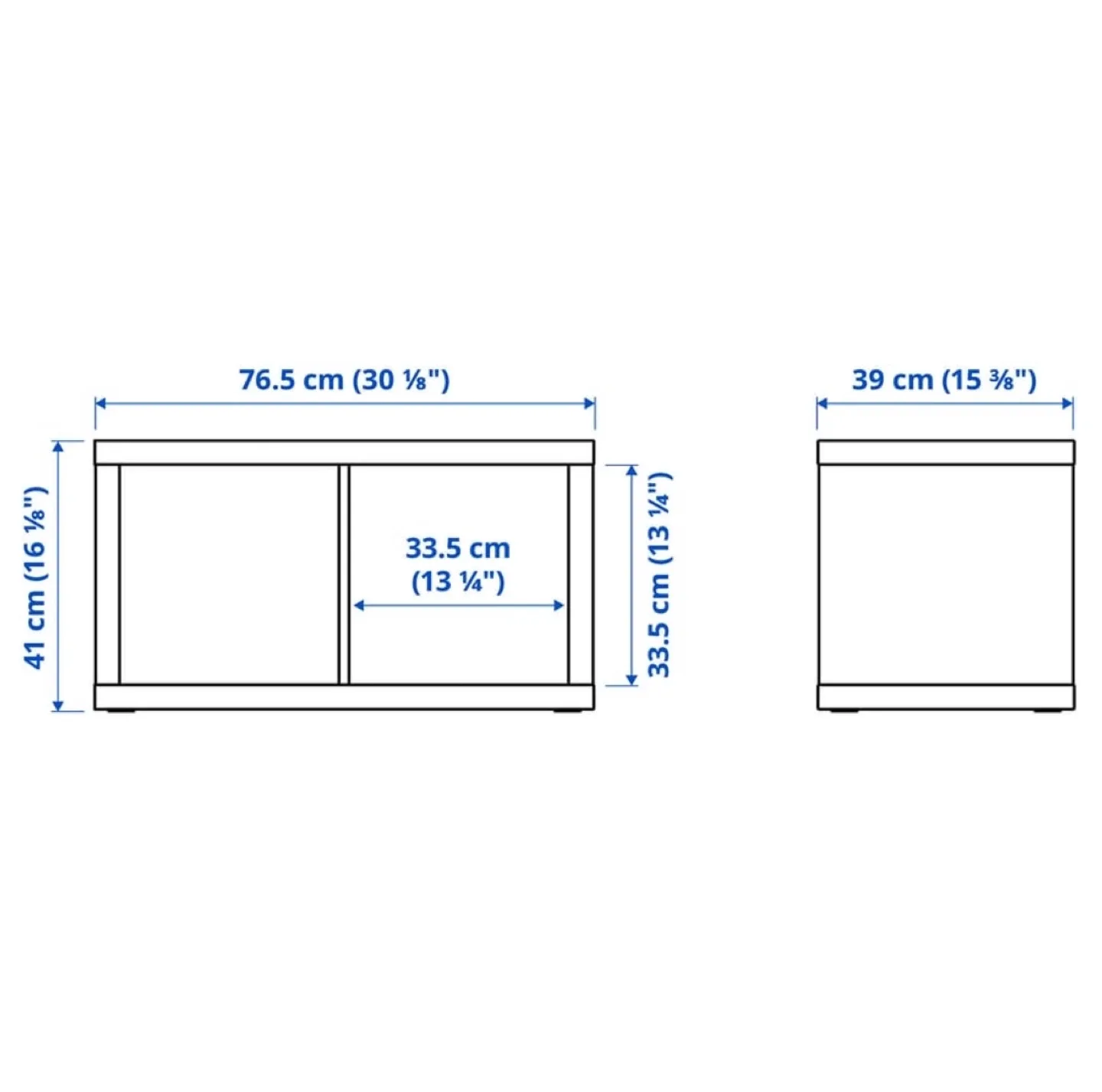 IKEA Kallax Shelf Unit with 2 Inserts image indicator(4)