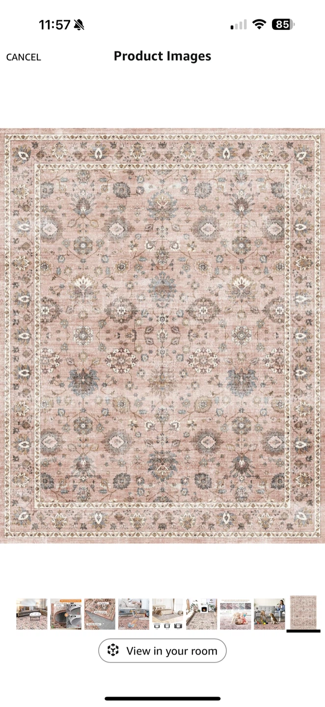 5x7 Pink Washable Area Rug - Home Decor - photo 2