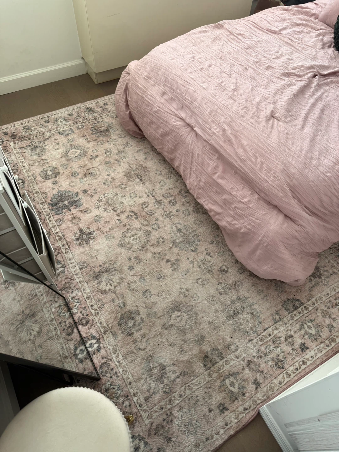 5x7 Pink Washable Area Rug - Home Decor