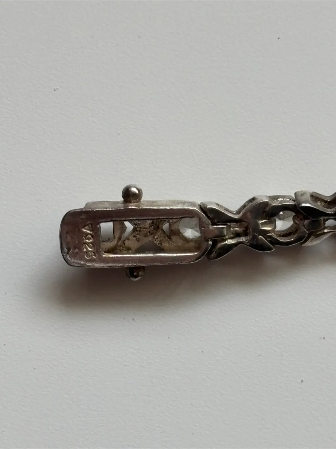 Sterling Silver 7.25" Cubic Zirconia Bracelet image indicator(3)