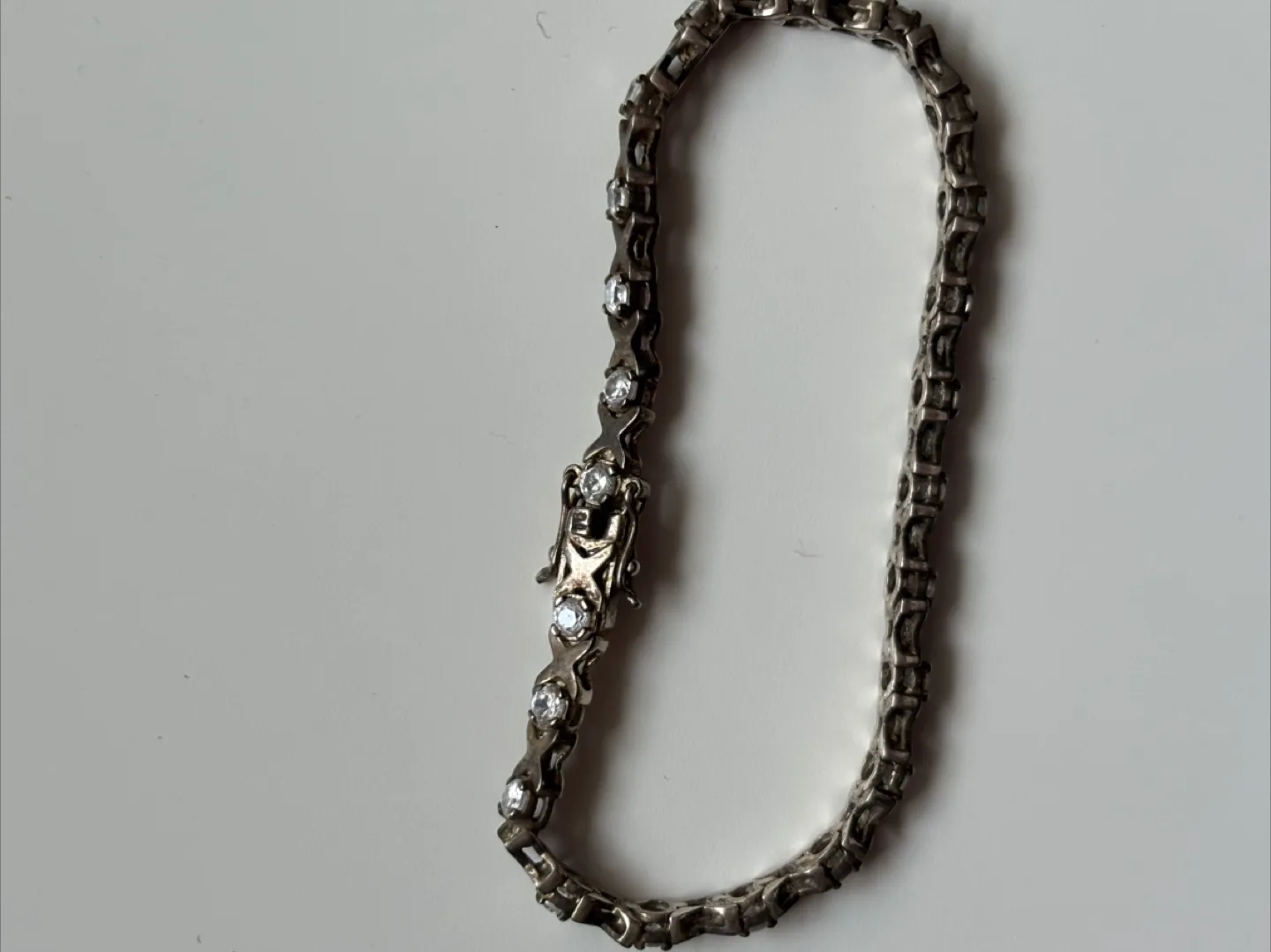 Sterling Silver 7.25" Cubic Zirconia Bracelet image indicator(7)